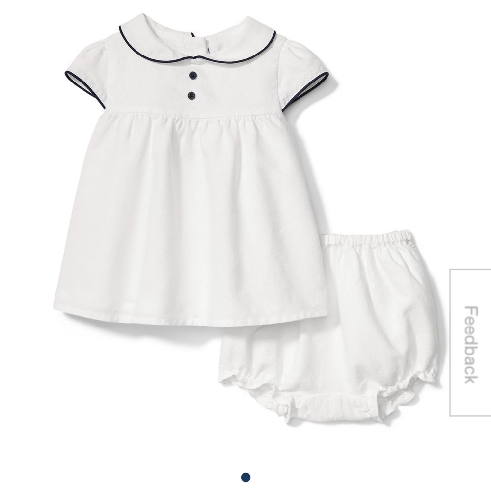 Janie and Jack Linen Collared Matching set 0-3